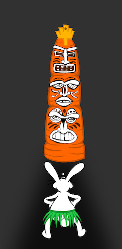 Cartoon: Carrot Totem... (medium) by berk-olgun tagged carrot,totem