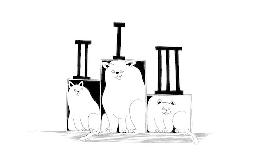 Cartoon: Cat Contest... (medium) by berk-olgun tagged cat,contest