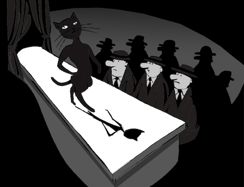 Cartoon: Catwalk... (medium) by berk-olgun tagged catwalk