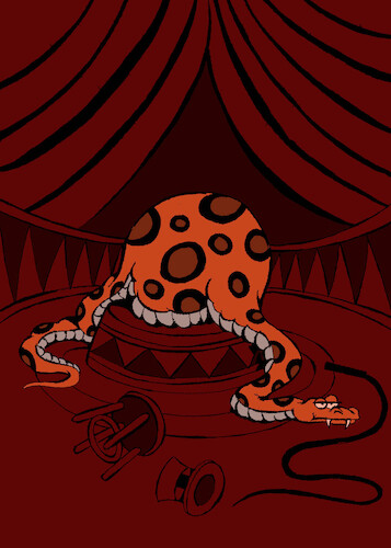 Cartoon: Circus Snake... (medium) by berk-olgun tagged circus,snake