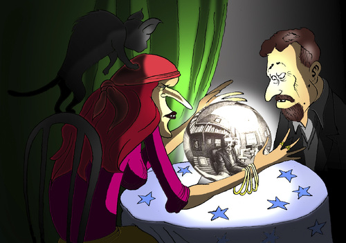Cartoon: Crystal Ball... (medium) by berk-olgun tagged crystal,ball