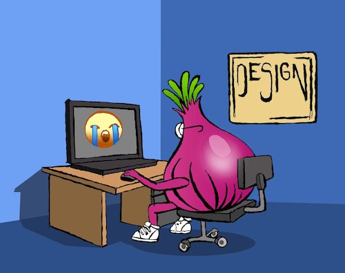 Cartoon: Designer Onion... (medium) by berk-olgun tagged onion