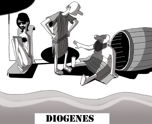 Cartoon: Diogenes... (medium) by berk-olgun tagged diogenes