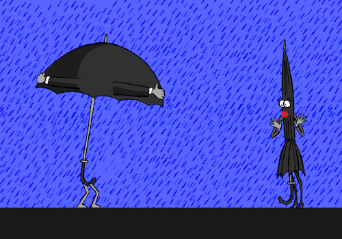 Cartoon: Dirty Umbrella... (medium) by berk-olgun tagged dirty,umbrella