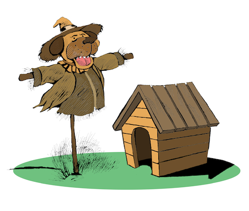 Cartoon: Dog House... (medium) by berk-olgun tagged dog,house