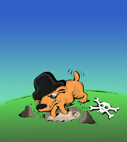 Cartoon: Dog Pirate... (medium) by berk-olgun tagged dog,pirate