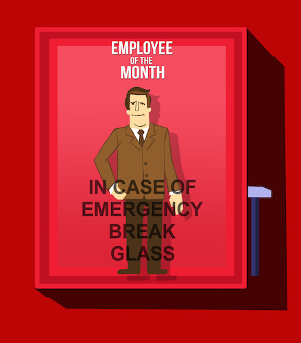 Cartoon: Employee of the Month... (medium) by berk-olgun tagged employee,of,the,month