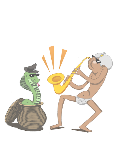 Cartoon: Fakir Jazz... (medium) by berk-olgun tagged fakir,jazz