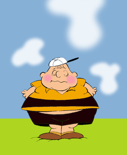 Cartoon: Fat Charlie Brown... (medium) by berk-olgun tagged fat,charlie,brown
