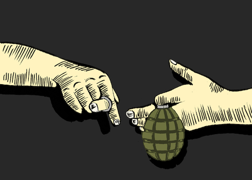 Cartoon: Finger Trick... (medium) by berk-olgun tagged finger,trick