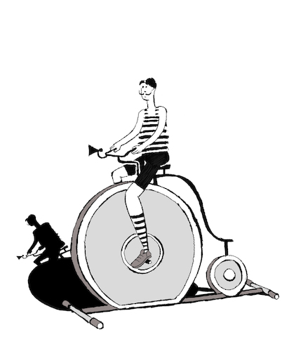 Cartoon: First Condition Bike... (medium) by berk-olgun tagged first,condition,bike