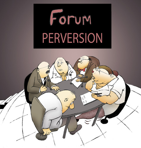 Cartoon: FORUM... (medium) by berk-olgun tagged forum