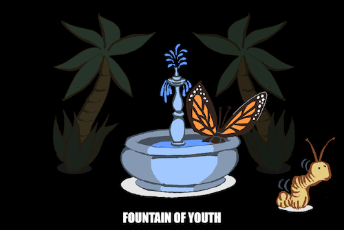 Cartoon: Fountain of Youth... (medium) by berk-olgun tagged fountain,of,youth
