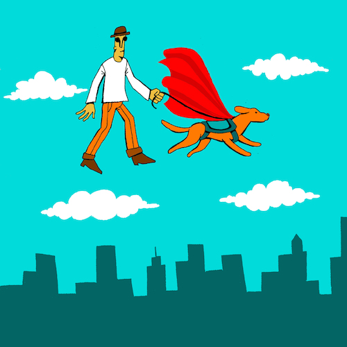 Cartoon: Guide Dog... (medium) by berk-olgun tagged guide,dog