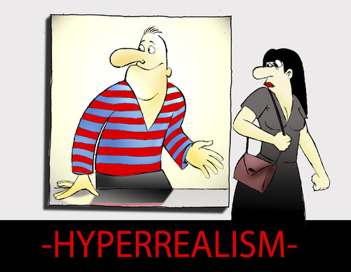 Cartoon: Hyperrealism... (medium) by berk-olgun tagged htperrealism