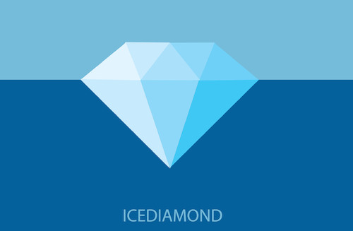 Cartoon: Icediamond... (medium) by berk-olgun tagged icediamond