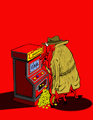 Cartoon: Jackpot... (medium) by berk-olgun tagged jackpot