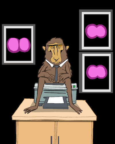 Cartoon: Macaque... (medium) by berk-olgun tagged macaque