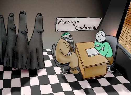 Cartoon: Marriage guidance.. (medium) by berk-olgun tagged guidance,marriage
