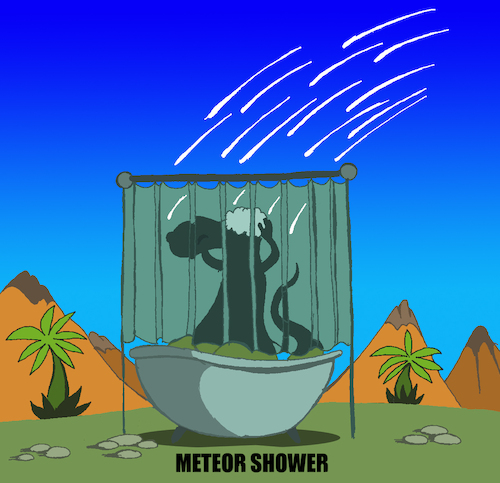 Cartoon: Meteor Shower... (medium) by berk-olgun tagged meteor