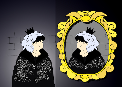 Cartoon: Mirror Mirror... (medium) by berk-olgun tagged mirror