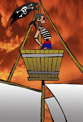 Cartoon: Pirate... (medium) by berk-olgun tagged pirate
