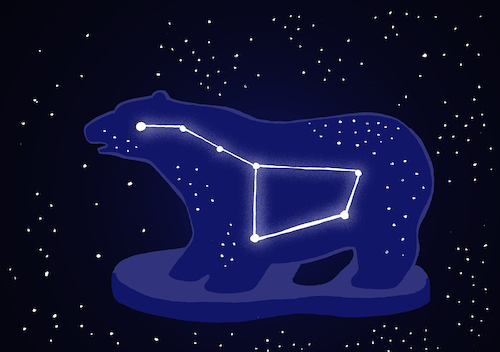 Cartoon: Polar Bear Constellation... (medium) by berk-olgun tagged polar,bear,constellation