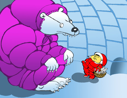 Cartoon: Polar Version... (medium) by berk-olgun tagged polar,version