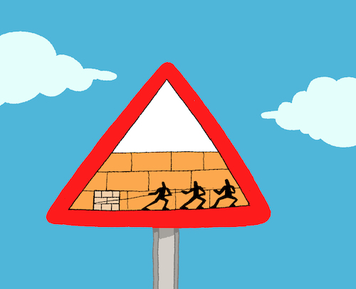 Cartoon: Pyramid... (medium) by berk-olgun tagged pyramid