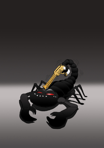 Cartoon: Scorpion... (medium) by berk-olgun tagged scorpion