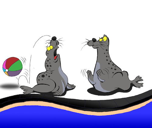 Cartoon: Seal... (medium) by berk-olgun tagged seal