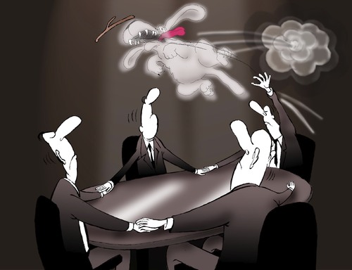 Cartoon: Seance... (medium) by berk-olgun tagged seance