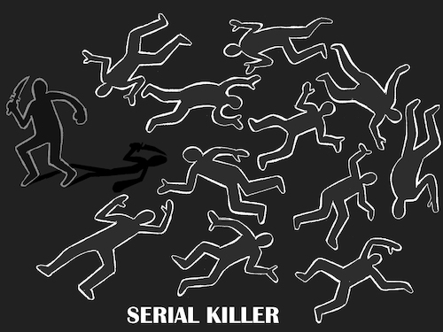 Cartoon: Serial Killer... (medium) by berk-olgun tagged serial,killer