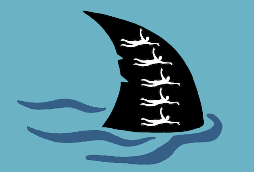 Cartoon: Shark... (medium) by berk-olgun tagged shark