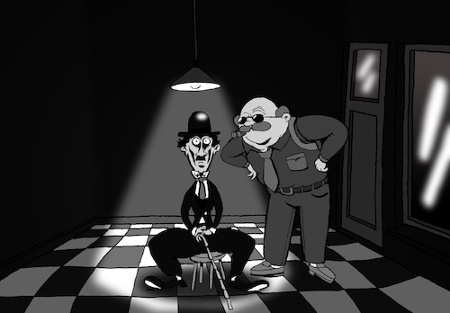 Cartoon: Silent Movie... (medium) by berk-olgun tagged silent,movie