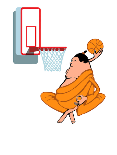 Cartoon: Slam Dunk... (medium) by berk-olgun tagged slam,dunk
