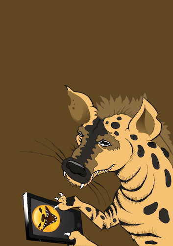 Cartoon: Smiley Hyena Emoji... (medium) by berk-olgun tagged smiley,hyena,emoji