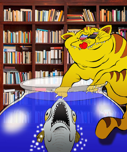 Cartoon: Spielbergs Piranha... (medium) by berk-olgun tagged spielbergs,piranha