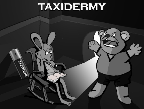 Cartoon: Taxidermy... (medium) by berk-olgun tagged taxidermy