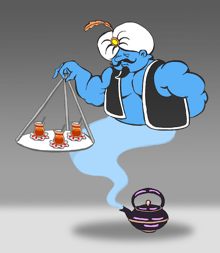 Cartoon: Teapot... (medium) by berk-olgun tagged teapot