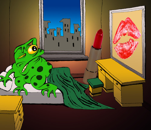 Cartoon: The Frog Prince... (medium) by berk-olgun tagged the,frog,prince