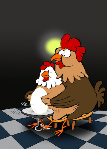 Cartoon: The Ghost Rooster... (medium) by berk-olgun tagged the,ghost,rooster