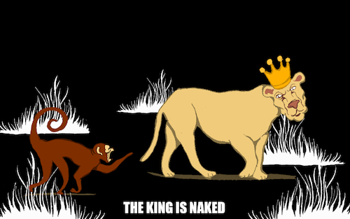 Cartoon: The King is Naked... (medium) by berk-olgun tagged the,king,is,naked