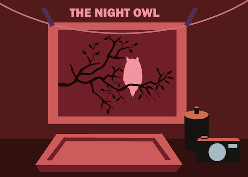 Cartoon: The Night Owl... (medium) by berk-olgun tagged the,night,owl
