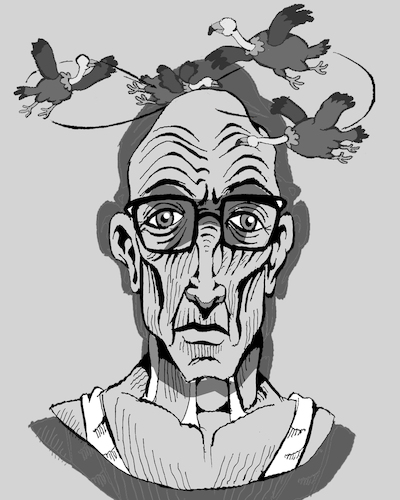 Cartoon: The Old Man... (medium) by berk-olgun tagged the,old,man