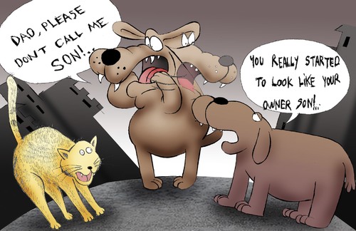 Cartoon: The Owner... (medium) by berk-olgun tagged the,owner