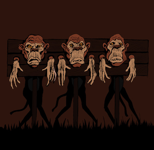 Cartoon: Three Monkeys... (medium) by berk-olgun tagged three,monkeys