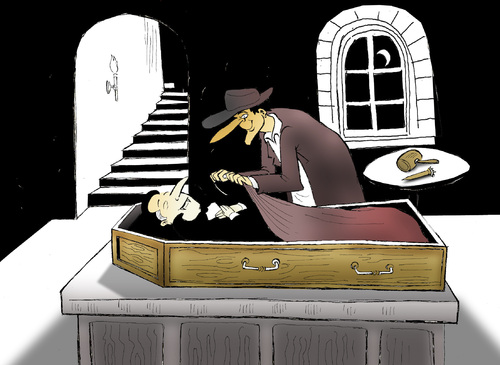 Cartoon: Vampire... (medium) by berk-olgun tagged vampire