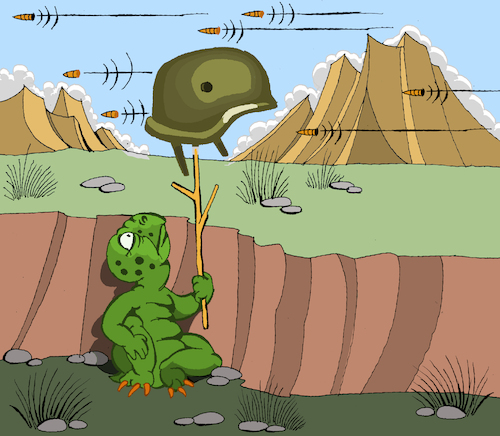 Cartoon: War Turtle... (medium) by berk-olgun tagged war,turtle