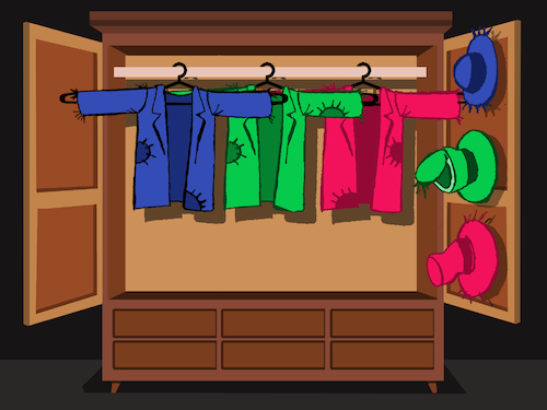 Cartoon: Wardrobe.... (medium) by berk-olgun tagged wardrobe